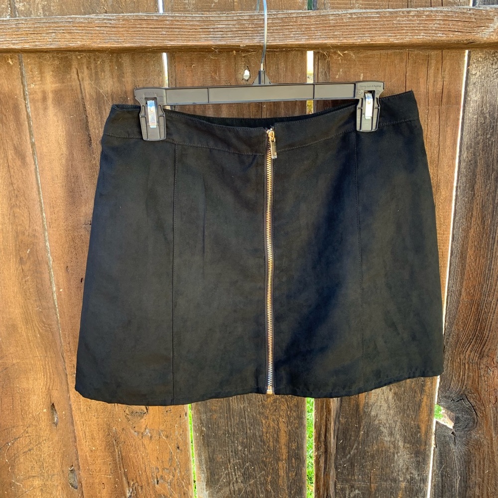 H&M Faux Suede Mini Skirt